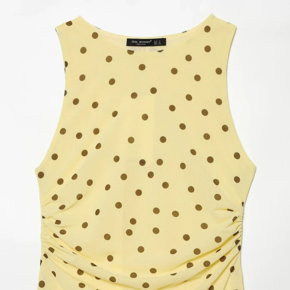 ZARA Chic Polka Dot Slim Fit Dress